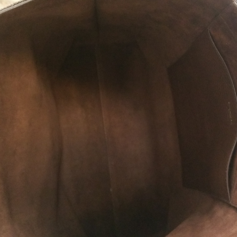 New Saint Laurent Patti Leather Tote Bag - Picture 12 of 14